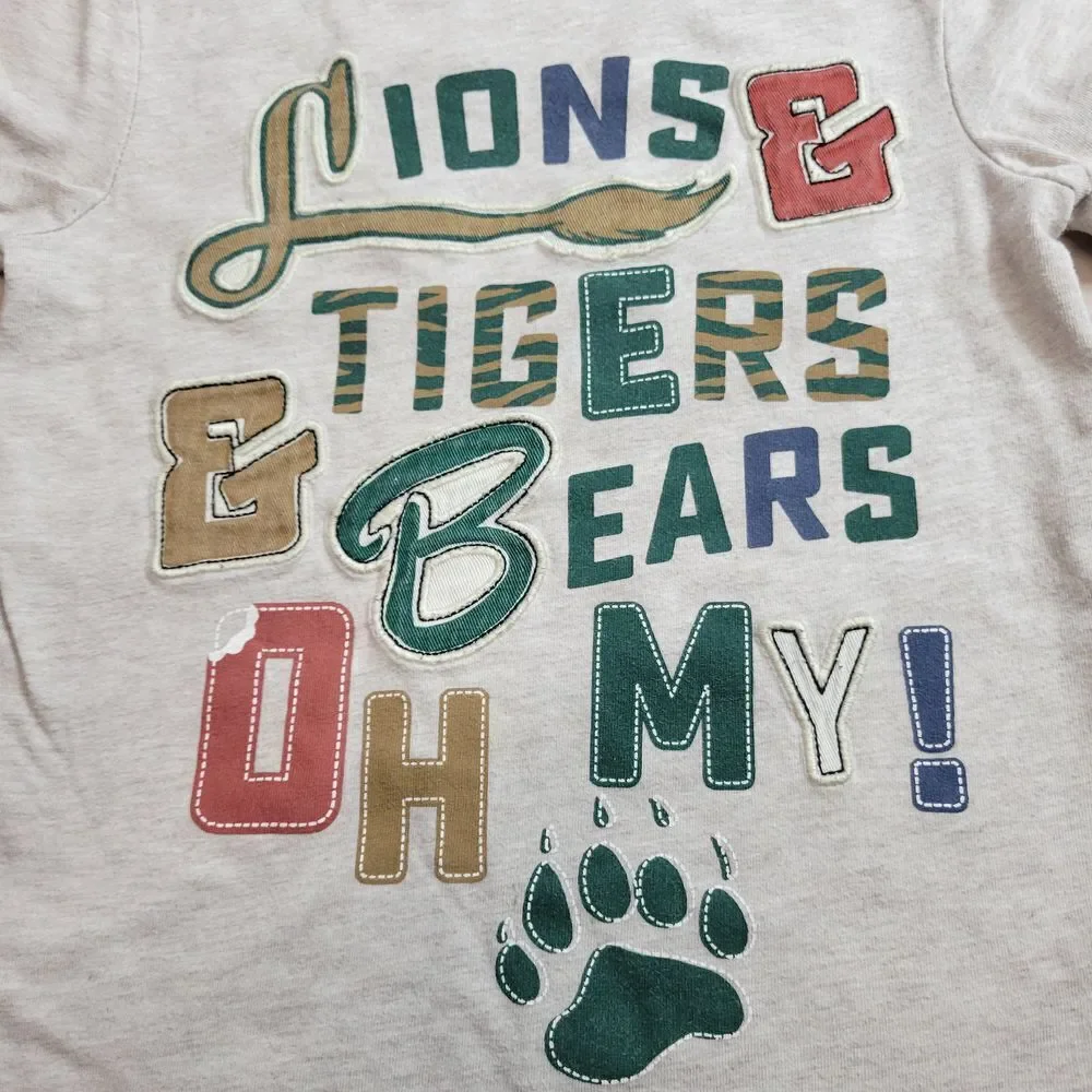 Oshkosh Lion Tiger beae shirt 5T